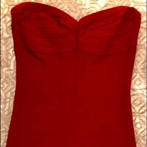 NWT Bebe sweetheart neckline, fitted dress - large